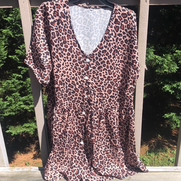Leopard Swimsuit Coverup - Picture 2 of 3